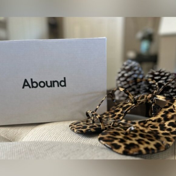 Abound- Leopard Print Kitten Heels- Size 7M - Picture 3 of 3